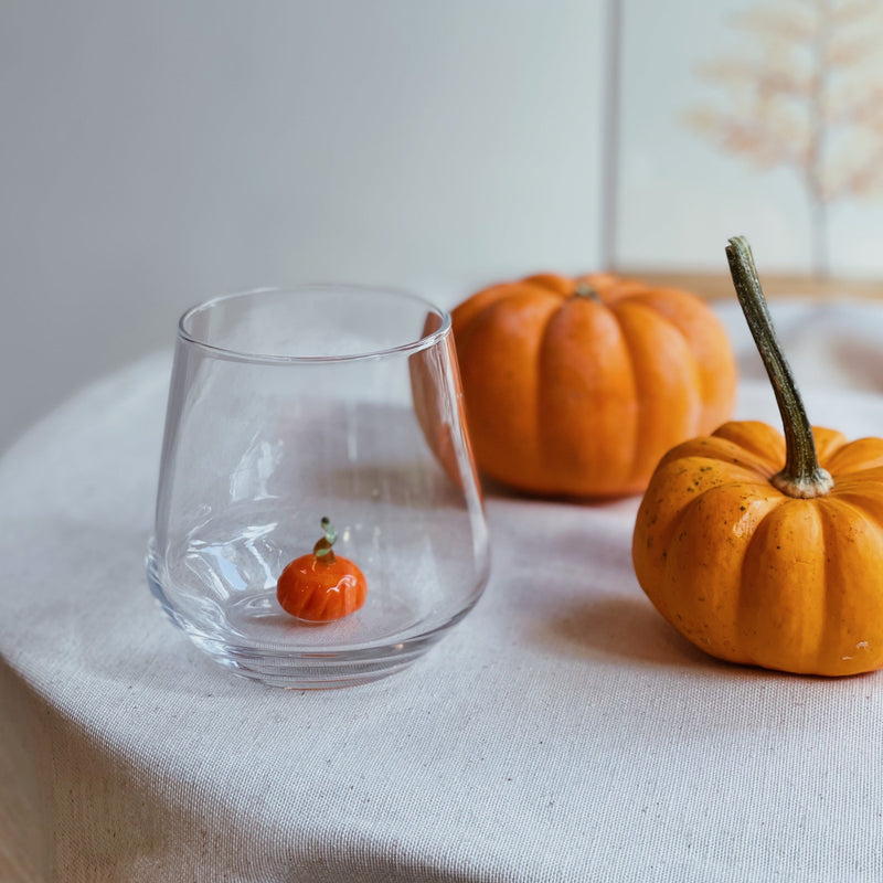 Halloween-Balkabağı Cam Su Bardağı