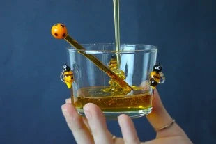 Bee Glass Figured Honey Bowl