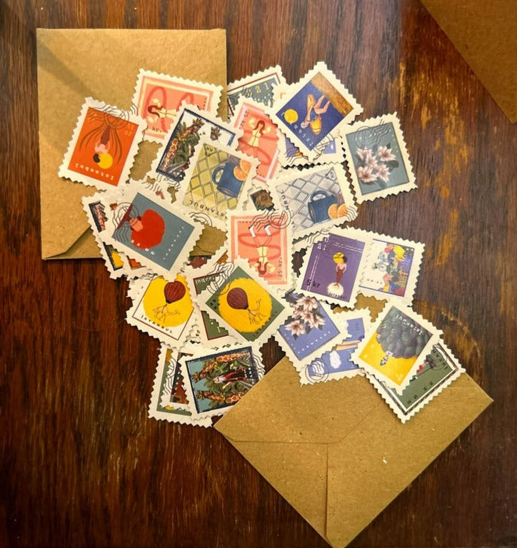 Nostalgic Stamp Sticker Set