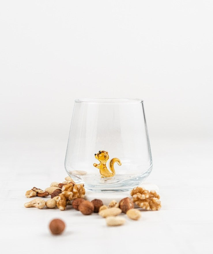 Squirrel Glass Water Cup