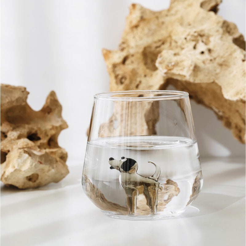 Dog Glass Water Cup