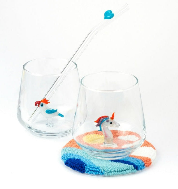 Parrot Glass Water Cup