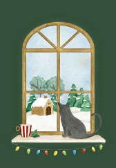 Christmas Postcard No.8 Cat