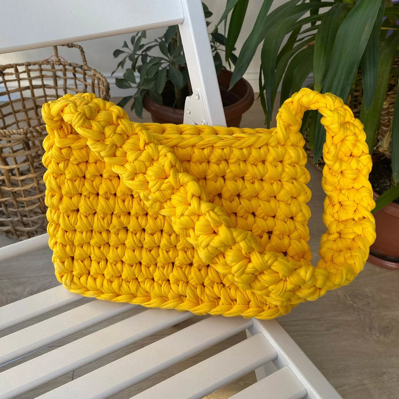 Knitted Bag Yellow