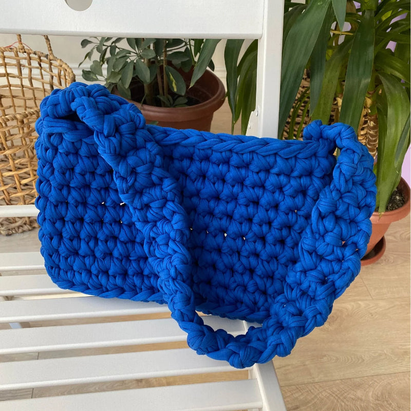Knitted Bag Blue