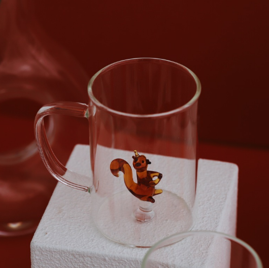 Glass Cup with Handle