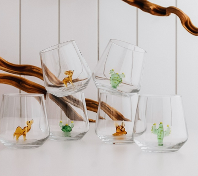 Camel Glass Water Cup